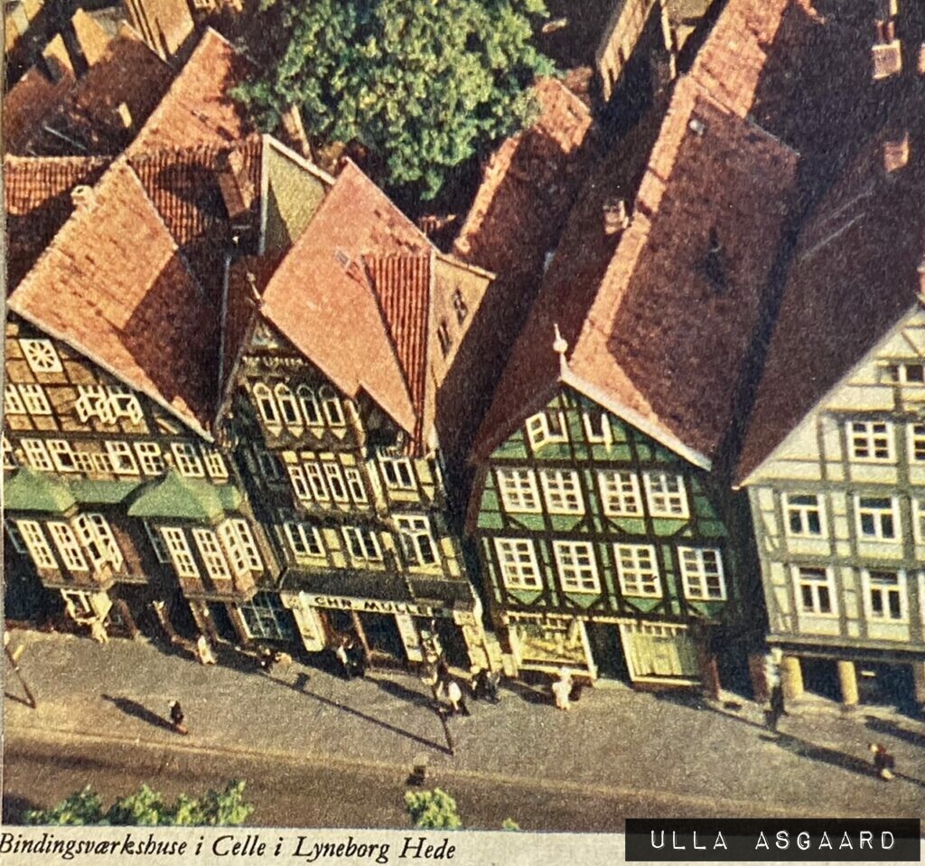 Bindingsværkshuse i Celle i Lyneborg Hede - Steno's excursion til Nord-Vest-Tyskland Maj 1958